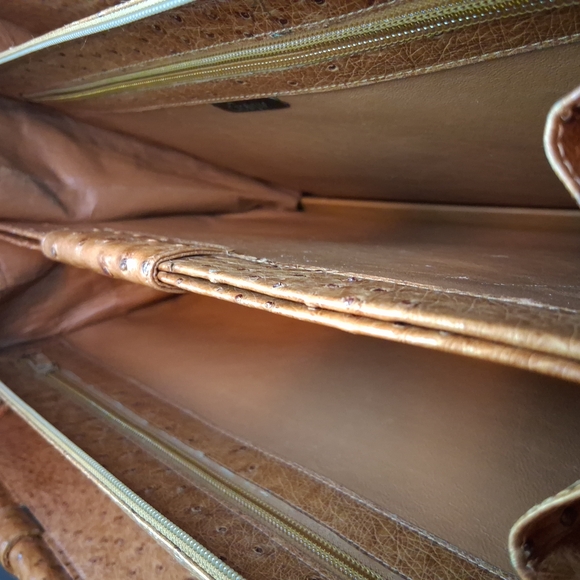 Ostrich Leather Attache - Winfried Kralle - One of a Kind - Exotique Design - Picture 13 of 16